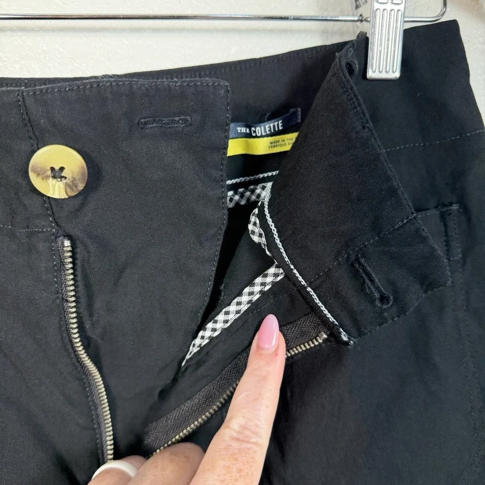 Anthropologie Maeve The Colette Linen Blend Shorts Womens Size 29 Black - Picture 4 of 14
